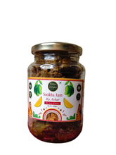 Load image into Gallery viewer, Jar of Sookha Aam Ka Achar with a colorful label on a white background
