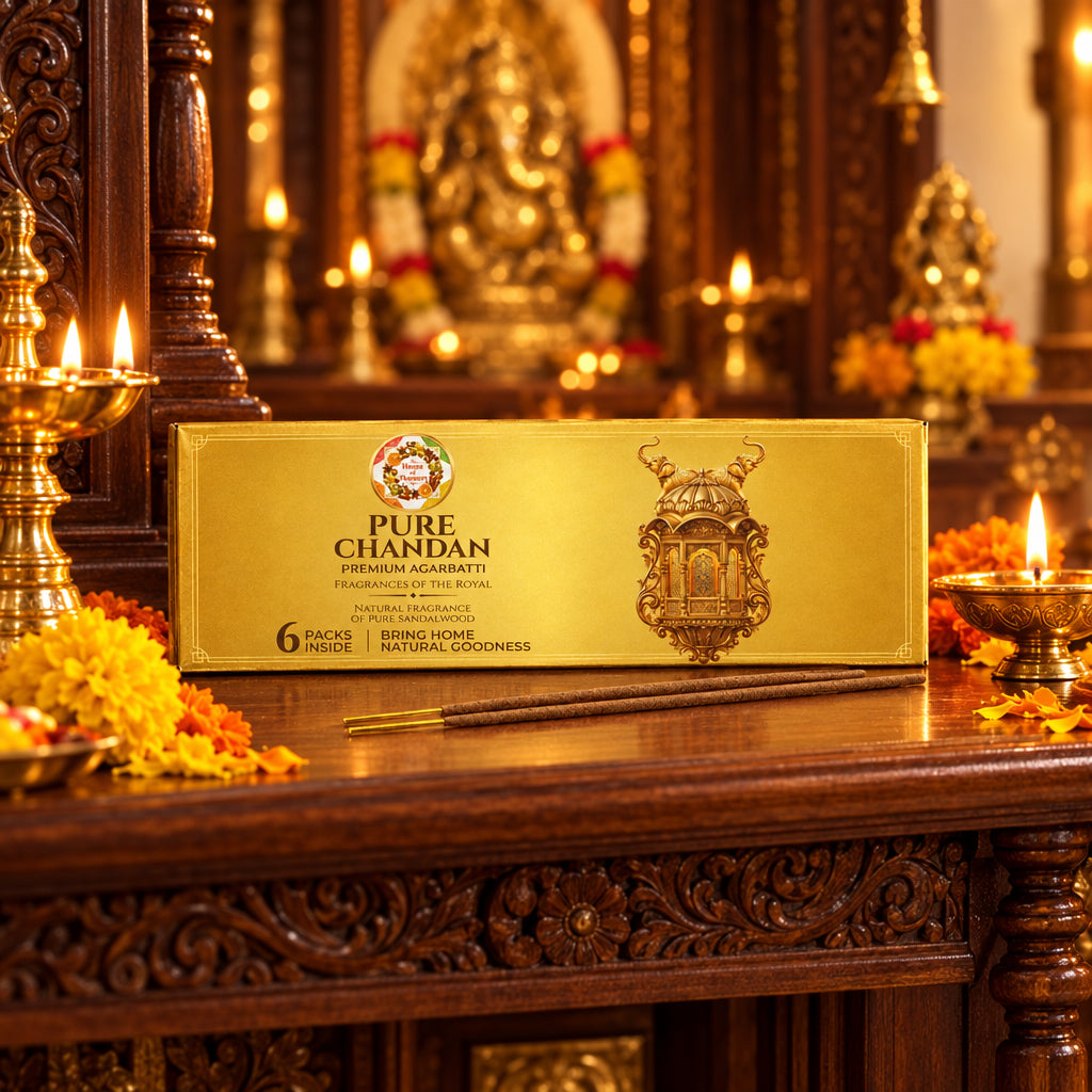 Pure Chandan Agarbatti — Fragrance of the Royal (Pack of Six)